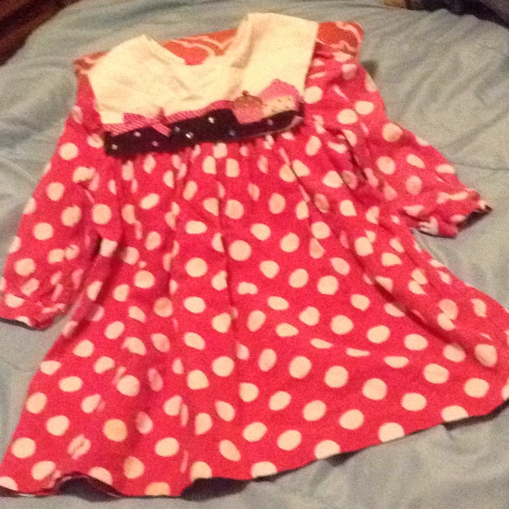 Pink corduroy dress
